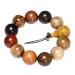 COLLBATH Sandalwood Beads Bracelet Multicolor Bead Bracelet Mens Necklace Stretchy Choker Necklace Buddha Bead Bracelet Bonding Bracelets for Couples Good Mood Wooden Bracelet Multi-jewel 2x2cm Assorted Color f