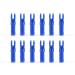 Yls 30Pcs Archery Arrow Nocks 0.246 inch Inside Diameter Inserts 6.20mm Carbon Arrows Nock for Archery Standard Size DIY Arrows Hunting Shooting Blue