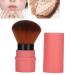 Angled Blush Brush | Portable Soft Fluffy Powder Brush with Cover for Blush & Bronzer Makeup | International Shipping Available - Buy Online on GoSupps.com