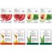 Moisturizing Mask 8 Pieces Fruit Face Mask Face Mask Sheet Moisturizing Facial Tissue Beauty Mask Face Mask Nourishing Soothing Care for All Skin Types Type 2 - Buy Online on GoSupps.com