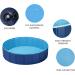 Foldable Dog Pool Collapsible Dog Bathtub Kids Pool for Backyard Plastic Bath Tub Duck Pond Bathing and Swimming Wading Pool for Pet Kiddie Baby Toddler Doggie Cat (Blue 80CM) 80CM Blue - Buy Online on GoSupps.com