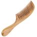 OneDor Handmade 100% Natural Green Sandalwood Wide Tooth Hair Comb - Anti-Static Wooden Detangler with Sandalwood Scent - Buy Online on GoSupps.com