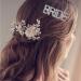 Messen Bride Wedding Hair Pins - Luxury Crystal Rhinestone Barrettes (2 Pieces) Silver - Buy Online on GoSupps.com