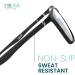 Matte Black Large Frame Reading Glasses for Men | TR-90 Sturdy & Flexible Spring Hinges | Modern Design | High Vision | 1.75 Magnification - Buy Online on GoSupps.com