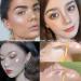 Mysense 8 Colors Shimmer Glitter Highlighter Palette | High Pigment Gold Diamond Bronzer | Face & Body Luminizer - Buy Online on GoSupps.com