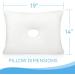 Firm Memory Foam Pillow with Ear Hole - 2 Pillowcases Included | Reduce Ear Pain from CNH, Pressure Sores, Post Surgery | Non-Adjustable - Buy Online on GoSupps.com