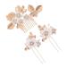 FOYTOKI 1 Set Leaves and Flowers Hair Comb Bridal Hair Accessories Bride Headdress Vintage Hair Accessories Headpiece for Wedding Decoration Womens Headpiece Flower Clips for Hair