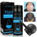  Hair Building Fibers Spray Pump 2-in-1 Kit Set (Black) Premium Hair Building Formulation，Natural Hair Loss Concealer For Men and Women（0.97 OZ） 