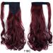 iLUU 18" Synthetic Hair Ponytail Wrap Around Clip in Hair Ponytail Extensions #118C Dark Red Color 100g/3.5oz Long Curly Wavy Clip on Pony Tail Hair Piece Extension #118C-dark red - Buy Online on GoSupps.com