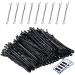 Bamutu Bobby Pins 36 PCS Traditional Metal Bobby Kirby Wavy Grips 55mm (5.5" inch) Black