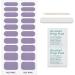 JMEOWIO Semi Cured Gel Nail Strips Black Purple Gel Nail Stickers Nail Supplies Nail Art Design Decoration Accessories - Buy Online on GoSupps.com