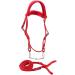 Zerodis Adjustable Red Horse Bridle with Soft Cushion Rein - Premium Harness Headstall - Buy Online on GoSupps.com