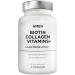 Amen Biotin Collagen Vitamins+ Advanced Hair Skin Nail & Immunity Support - 10 000mcg Biotin Collagen Keratin Vitamins C & E Folate Hyaluronic Acid MSM - 3-Month Supply Non-GMO - 90 Capsules