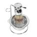 Fomiyes 1 set beard brush holder stainless steel container Face care set Razor For Face Stainless Steel Breadshale Razor foam cup.