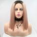 Buy Serenewewig 35.6 cm Short Bob Wig - Ombre-Rose Gold Synthetic Lace Front for Women | Pastel Pink Heating Adhesive | Perfect Bob Haircut - Buy Online on GoSupps.com