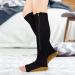 Clicitina Zippered Knee High Open Toe Walking Running Boots DS756 - Brown Size S - Comfortable Footwear for Outdoor Adventures - Buy Online on GoSupps.com