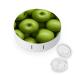 Green Apples Water Drop Contact Lens Case with Mirror Portable Cute Eye Contact Lens Box Travel Kit style