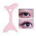 Silicone Eyeliner Tool Portable Lightweight Eyeliner Stencils Mascara Shield for Beginners Eyebrow Stencils for Winged Eyeliner Lashes Lip Liner Pochy Pink