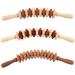 Portable Wooden Massage Roller - 12-Wheel Wood Gifts for Muscle Relief & Thigh/Waist Recovery - Buy Online on GoSupps.com