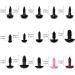 Maznyu 570PCS Premium Plastic Safety Eyes and Noses for Crafts - Assorted Sizes for Dolls, Teddy Bears, Amigurumi, Crochet Toys - Buy Online on GoSupps.com