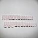 Swirl Design White Full Cover Square Fake Nails (24PCS) - Trendy Short Press-on Nails for Women and Girls - Buy Online on GoSupps.com
