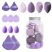Makeup Blender Sponge Set| Sponge Set| Cosmetic Blender Sponge Set| Make Up Sponge| Makeup Applicator Sponge| Foam| Sponges For Cream| Liquid And Powder Purple