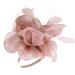 FRCOLOR Fascinator Feather Headband / Clip Party Wedding Royal Ascot Races Hair Accessories Headdress (Nude Pink) - Buy Online on GoSupps.com