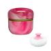 Qopoto Body Powder Puff and Container for Dusting Powder, Baby Women Powder Puff and Powder Case for Bath and Travel (Pink Gilding)