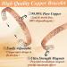 Cigmag 9X Lymphatic Drainage Copper Magnetic Bracelet | Rose Gold Crystal Plum | Adjustable Cuff Bangle for Women | Ultra Strength Magnet | Gift Box Included - Buy Online on GoSupps.com