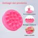 PHAVESAS Scalp Massage Brush Silicone Shampoo Brush for Peeling & Head Massage | Boost Scalp Blood Flow | Pink - Buy Online on GoSupps.com