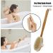 Sonew Long Stem Bathing Brush | Shower Peeling Cellulite Scrub | Removable Bamboo Grip & Soft Bristles for Men & Women - Buy Online on GoSupps.com