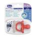 Chicco Physioforma Luxe Silicon Pacifier 16-36m - Gray-Orange 2 Pack | Soft Gentle Supports Healthy Mouth Development for Children - Buy Online on GoSupps.com