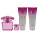 Versace Bright Crystal Absolu by Versace for Women - 4 Pc Gift Set 3oz EDP Spray 5ml EDP Spray Mini 3.4oz Shower Gel 3.4oz Body Lotion - Buy Online on GoSupps.com