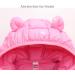 Kids Hooded Winter Jacket - Toddler Puffer Coat for Boys & Girls 3-4 Years, Pink - Buy Online on GoSupps.com
