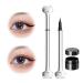 Lower Lash Stamp Silicone Eyelash Stamp 2-In-1 Waterproof Eyeliner & Lower Eyelash Stamp Silicone Eyelash Stamp Lower Lash Stamp with Ink Lower Eyelash Stamps Quick Eye Makeup Tool (1Pcs)