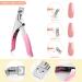 Nail Tips for Gel Nails - Venares 500 Half Cover Tips Set with Glue File Buffer Brush & Coffin Designs - Buy Online on GoSupps.com