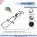 Atibin High Strength Fishing Swivels Tackle Stainless Connector - Size 0+0 (27lb) 25 pcs - Buy Online on GoSupps.com