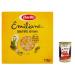 Italian Gourmet E.R. Barilla Egg Pasta Le Emiliane Quadretti Egg Pasta 275g + Italian Polpa Gourmet 400g (Pack of 20)