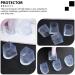 Healifty High Heel Protectors 16pcs - Clear Heel Stoppers for Wedding Shoes - 1.5x1.5cm - Buy Online on GoSupps.com
