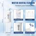 Portable Cordless Water Dental Flosser - 4 Jet Tips 3 Modes Rechargeable Teeth Cleaner for Home & Travel - White - Buy Online on GoSupps.com