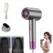 Numoya Jetspeed Hair Dryer Numoya Hair Dryer Blow Dryer with Diffuser for Curly Hair Numoya Jetspeed Hair Dryer Adjustable Speed Fast Drying (Grey)