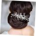 minkissy Wedding Hair Accessories Hair Clips Hair Barrettes Tiara Hair Pin Bride Hairpin Bridal Hair Accessory Girl Headpiece Bride Headpieces for Wedding Hair Comb Rhinestones Leaf Women's - Buy Online on GoSupps.com