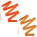SAVITA 2PCS Dance Ribbons, 78.7 Inch Long Ribbon Streamers Gymnastics Ribbon Streamers with Ribbon Dancer Wand, Twirling Ribbons for Dancers, Play, Gymnastics, Training (Orange, Khaki)
