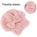 Filfeel Hair Drying Cap - Super Absorbent Coral Fleece Quick-Drying Make-Up Hat for Swimming - Pink (9.4in x 10.2in) - Buy Online on GoSupps.com