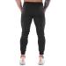 GANSANRO Men's Slim Fit Jogger Sweatpants with Zipper Pockets - Black Large - Buy Online on GoSupps.com