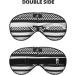Black White Stripe Ultra-Soft Light-Blocking Eye Mask for Comfort & Restful Sleep - International Shipping - Buy Online on GoSupps.com