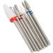 Nail Drill Bit 7 Pieces Nail Tungsten Carbide Drill Bits Nail Grinding Nail Tungsten Carbide Drill Nail Grinding Head Nail Drill Professional Nail Drill Set Manicure Pedicure - Buy Online on GoSupps.com