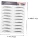 NOLITOY 9 Sheets Imitation Eco Eyebrow Sticker Stickers Transfer Eyebrows Imitation Eyebrow Sticker 21.5X14.5cm Black - Buy Online on GoSupps.com