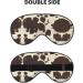 Cow Fur Print Soft Eye Mask for Sleep | Comfortable Travel Sleep Mask for Men & Women - Black - Buy Online on GoSupps.com