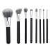 MODA Studio 8pc Pro Glam Makeup Brush Set Includes - Powder Contour Glow Shader Crease Smudger Detail and Brow Brushes